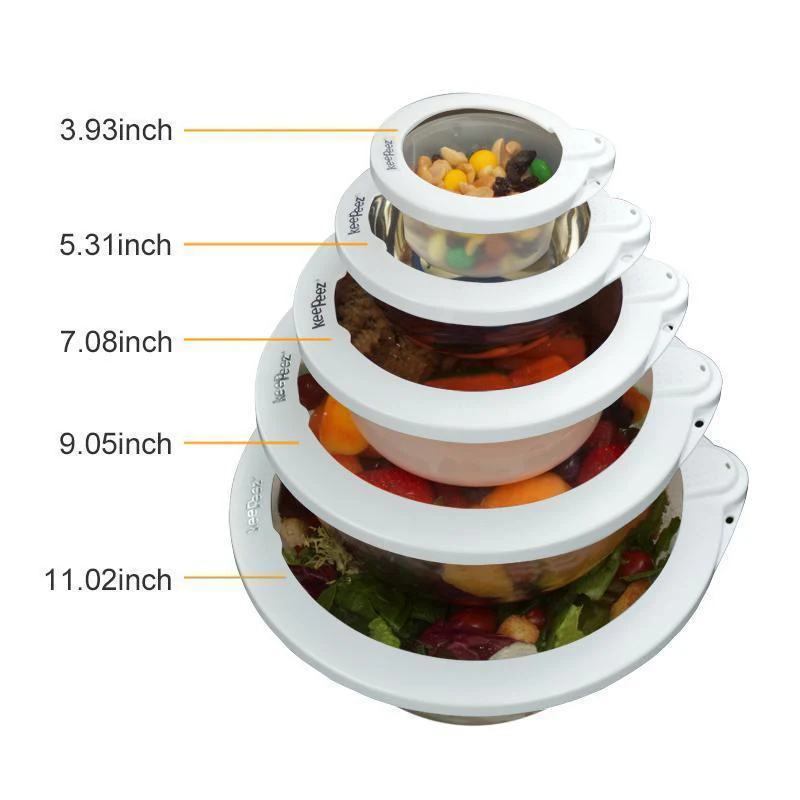 Reusable Fresh-keeping Silicone Lids - 5 pieces - Image 8