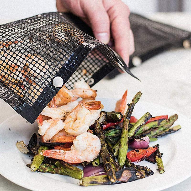 Reusable Non-Stick BBQ Mesh Grill Bags - Image 2