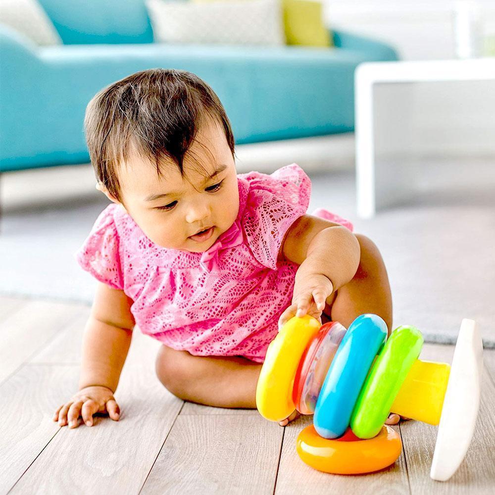 Rock-a-Stack toys rainbow tower Stacked blocks - Image 7