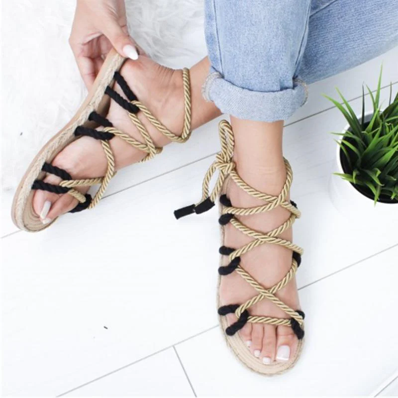 Roman Style Flat Sandals - Image 6