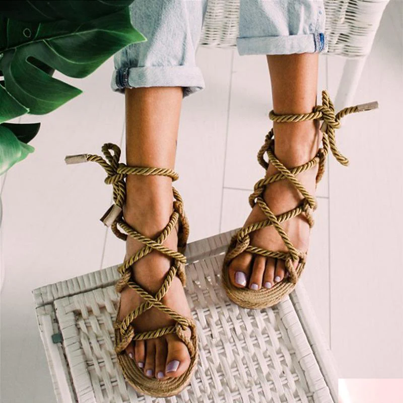 Roman Style Flat Sandals - Image 8