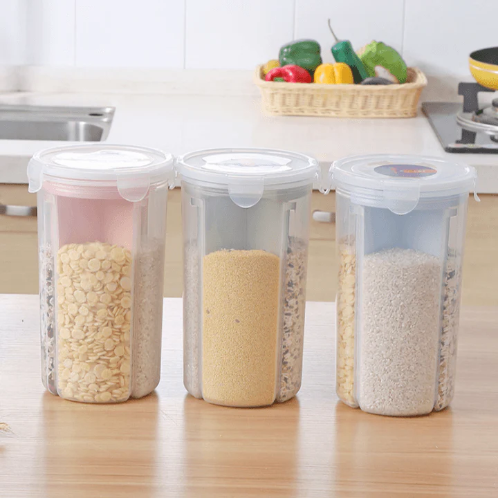 Rotating Kitchen Storage Tank Dry Food Storage Containers Cereal Storage - Image 5