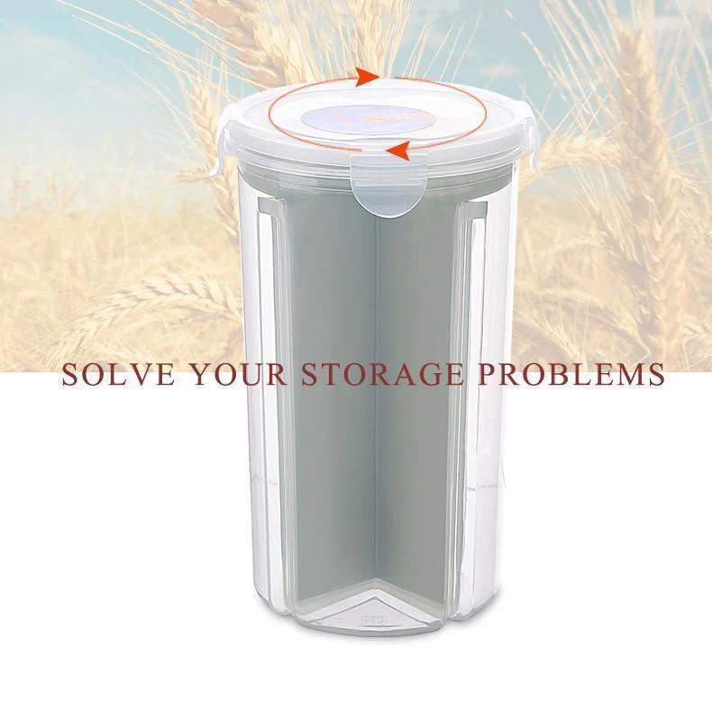 Rotating Kitchen Storage Tank Dry Food Storage Containers Cereal Storage - Image 8