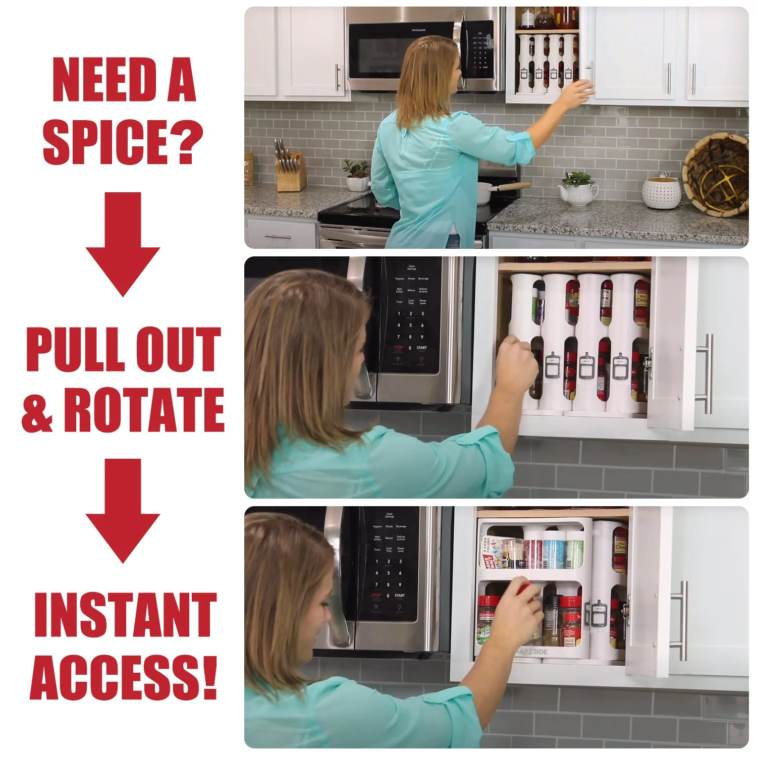 LAKESIDE™ Rotating Spice Rack Organizer - Image 7