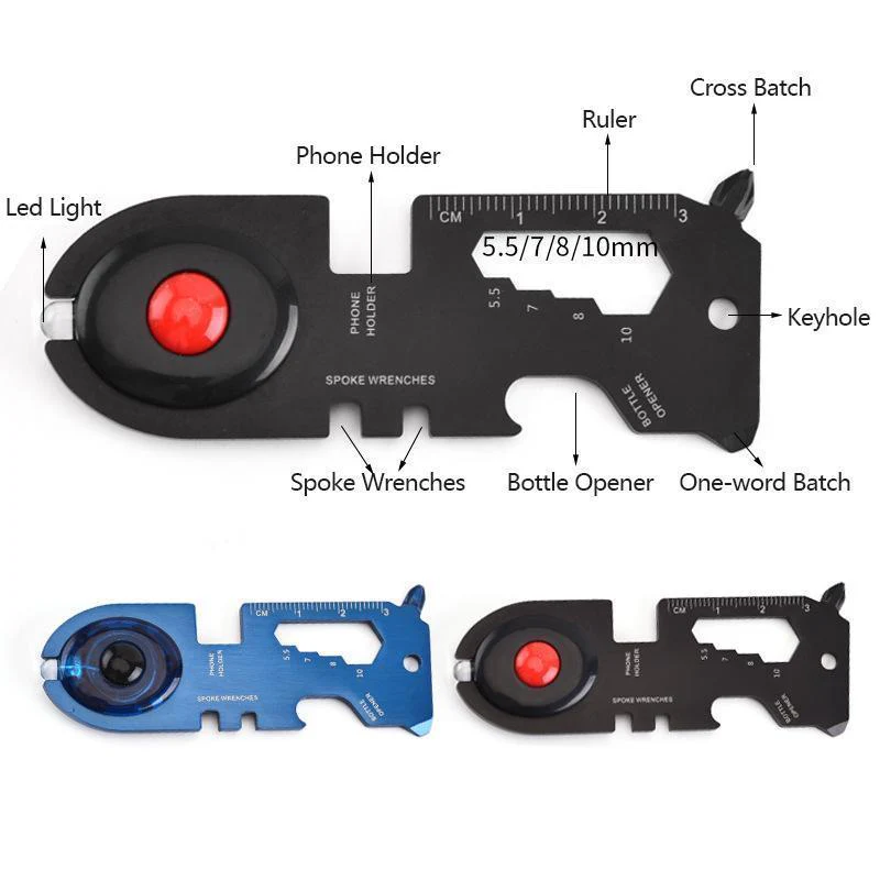 Round Head Multi-tool Card with Led - Image 3