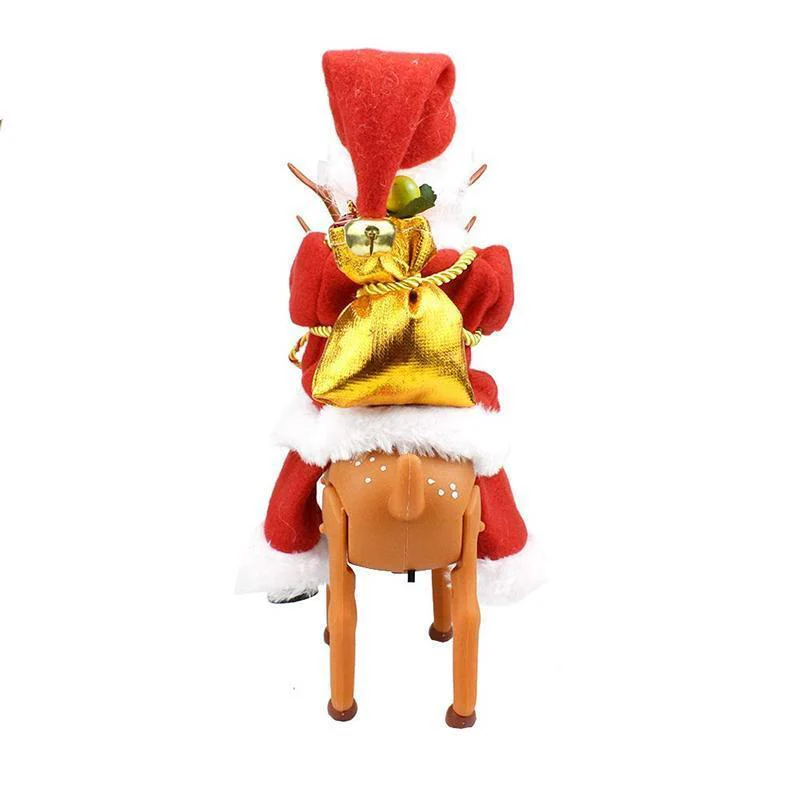 Santa Claus doll shaking the hips,Chimney Climbing Santa Claus,Santa Claus Riding An Electric Reindeer - Image 11
