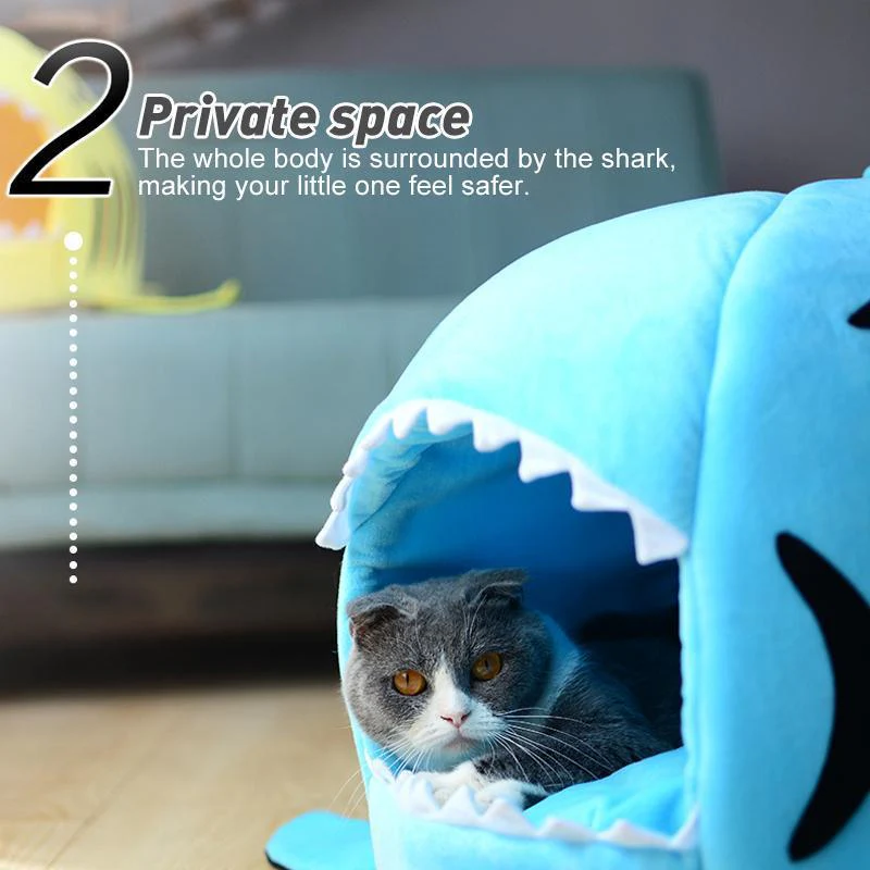 Shark-shaped Pet Bed - Image 4