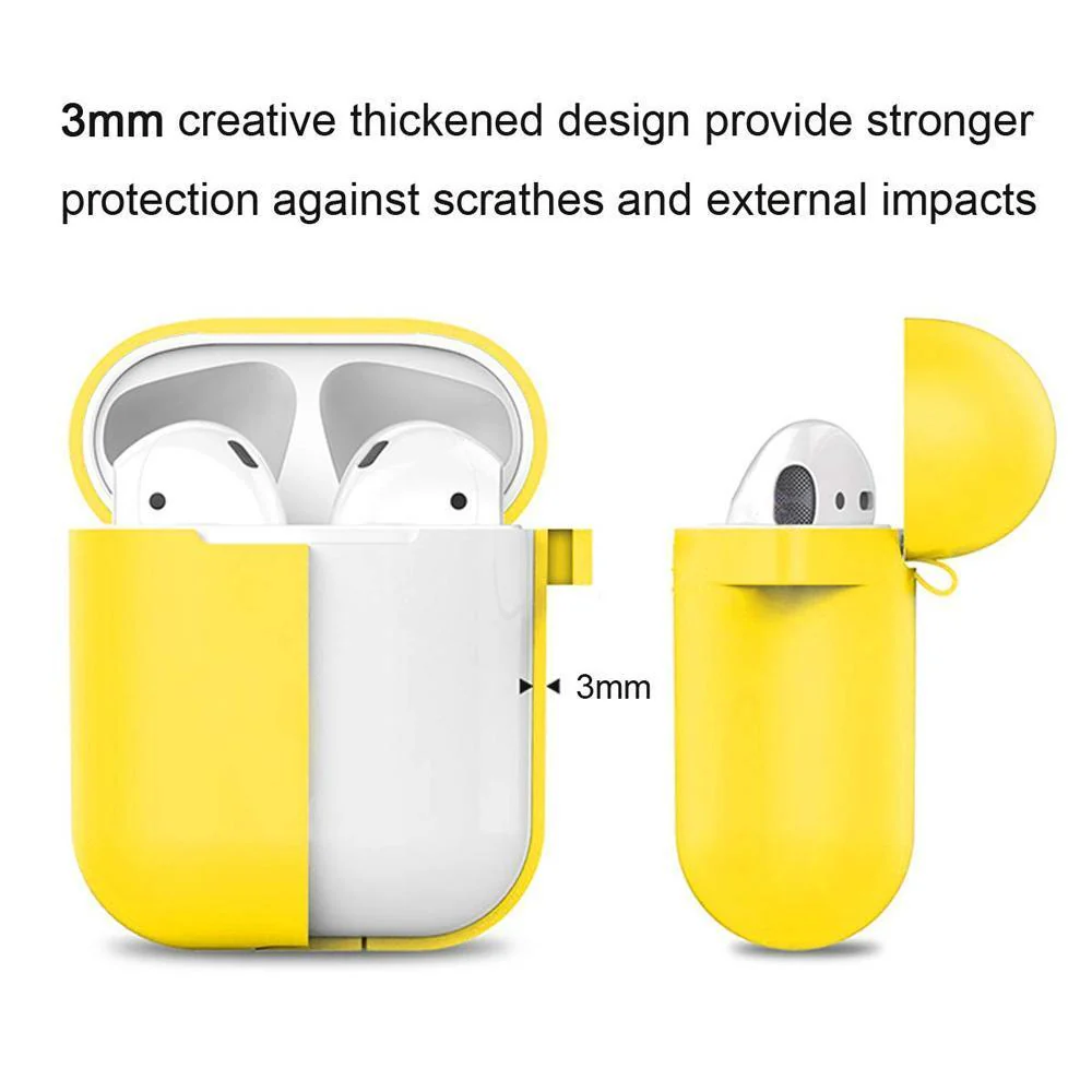 Shockproof Protective Premium Silicone Cover Skin for AirPods Charging Case - Image 4
