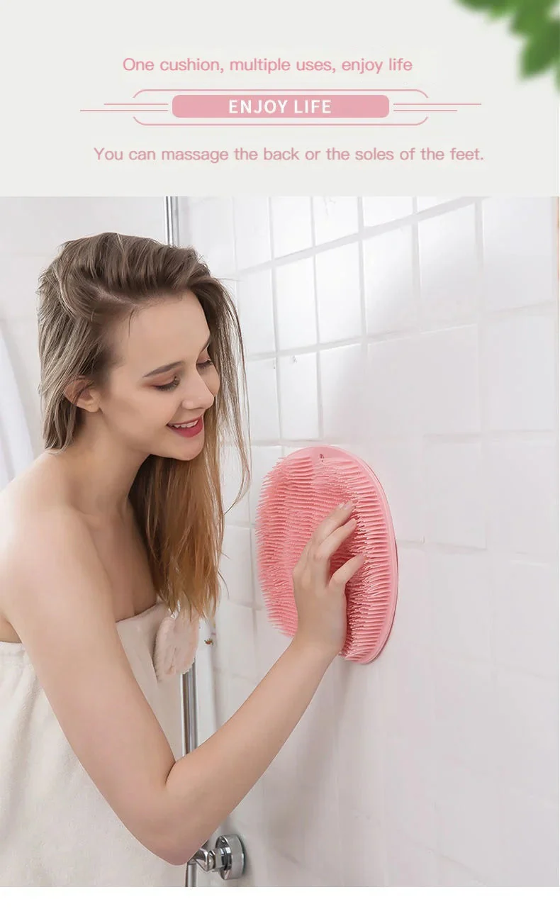 Shower Foot & Back Scrubber, Anti-Skid Bathroom Silicone Massage Pad - Image 14