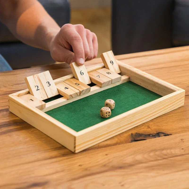 Shut The Box Game - Fun Table Math Game for Adults & Kids - Image 12