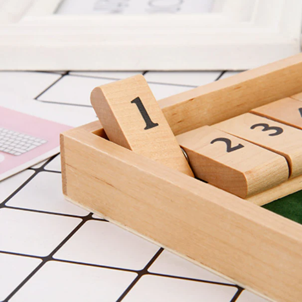 Shut The Box Game - Fun Table Math Game for Adults & Kids - Image 6