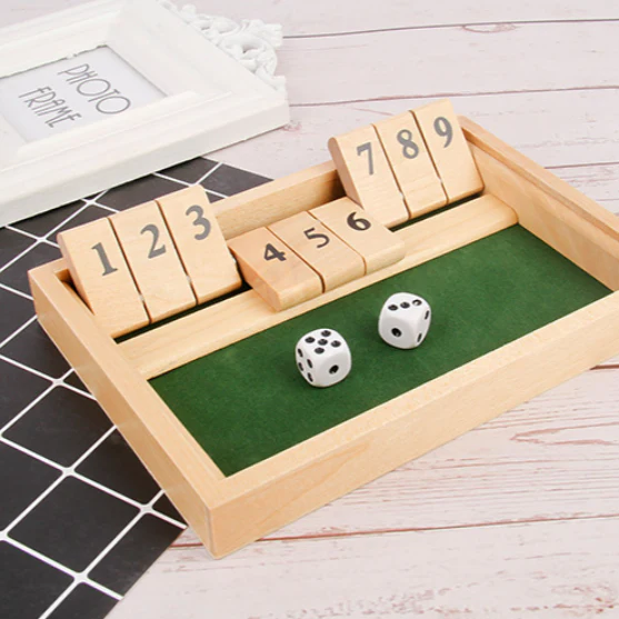 Shut The Box Game - Fun Table Math Game for Adults & Kids - Image 8
