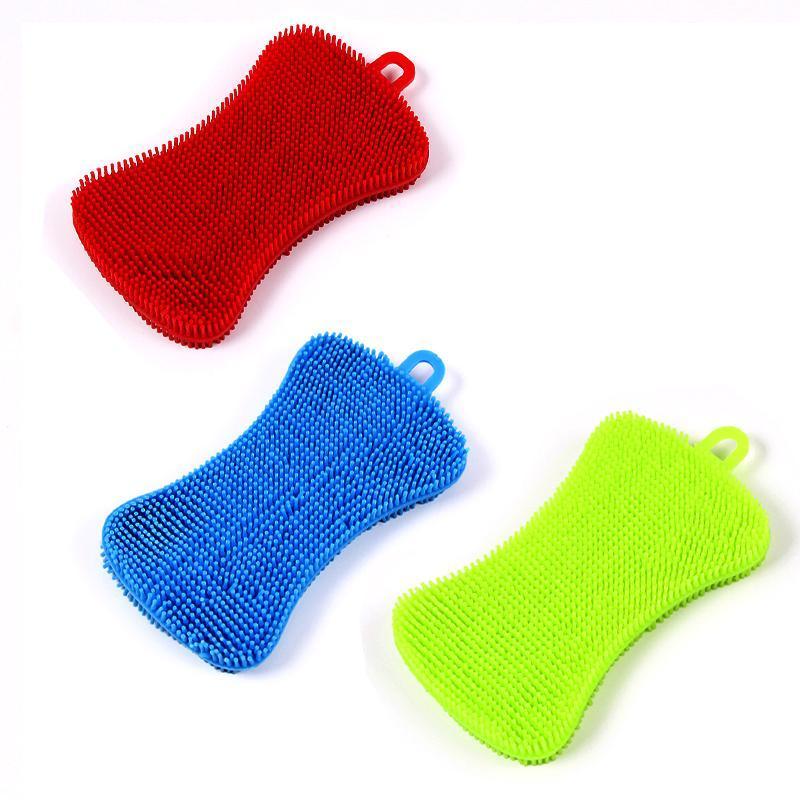 Silicone Kitchen Dishwashing Brush - Image 12
