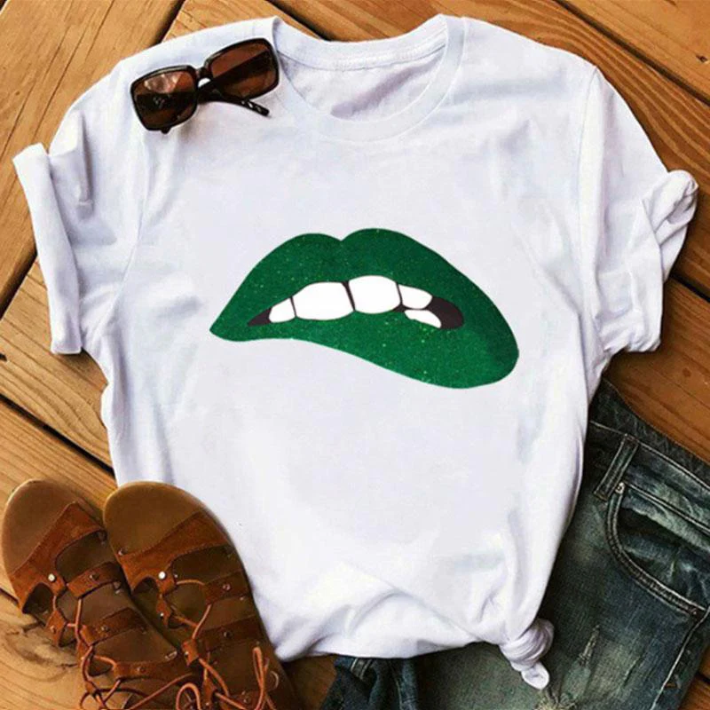 Simple Printed White T-shirt - Image 9