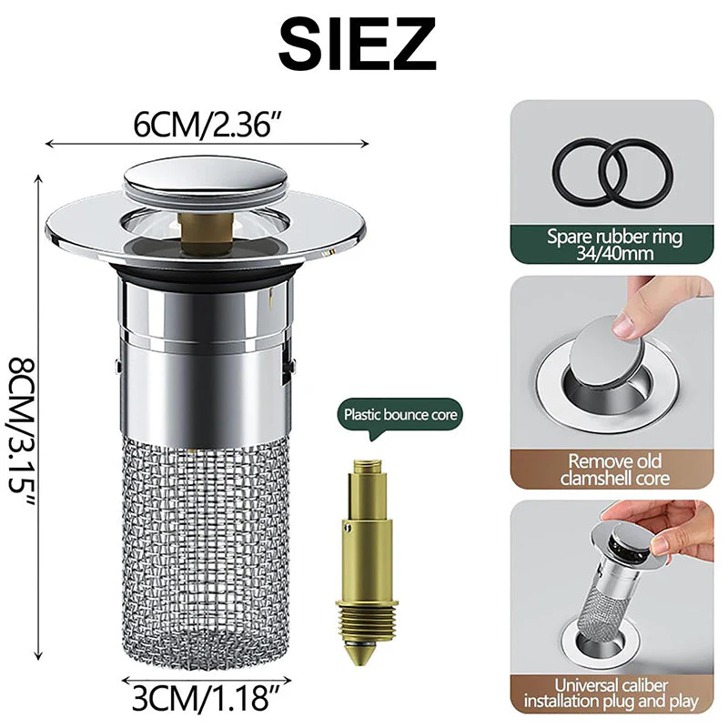 Sink Drain Strainer Hair Catcher - Image 6