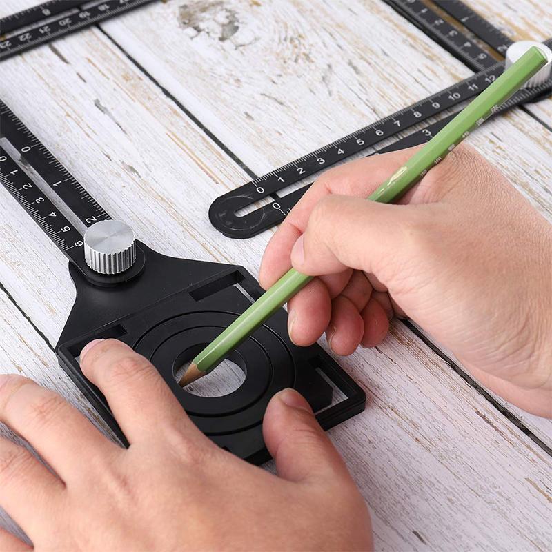 Six/Twelve-Sided Aluminum Alloy Angle Measuring Tool - Image 2