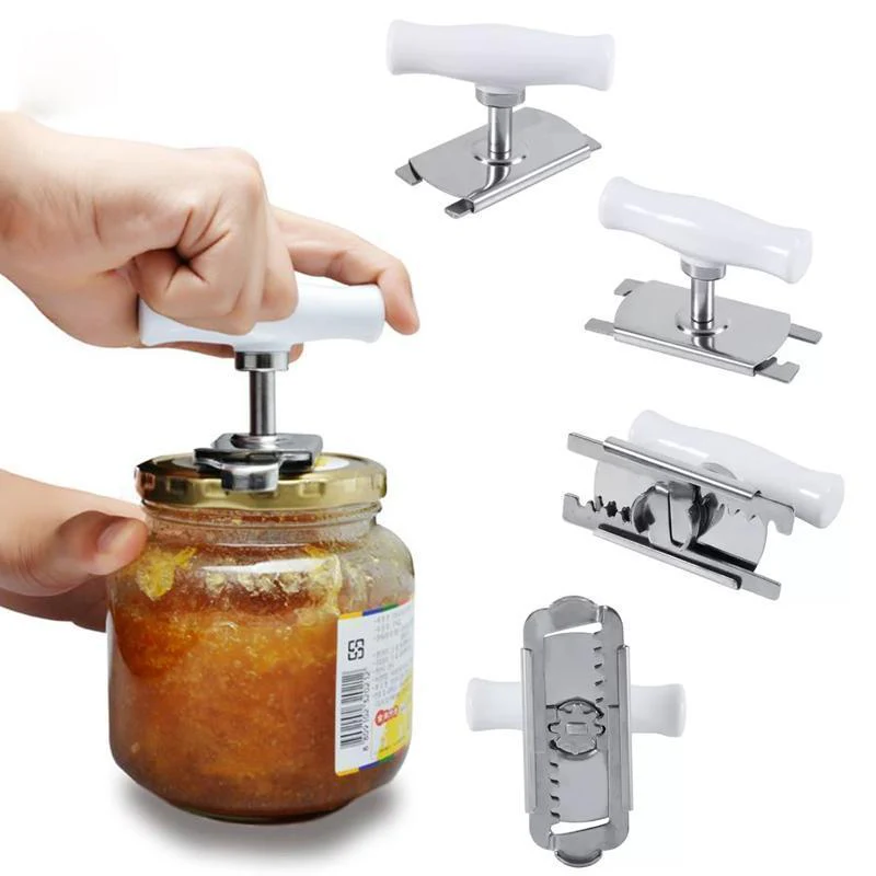Size Adjustable Stainless Steel Can Opener Bottle Tin Cap - Image 2