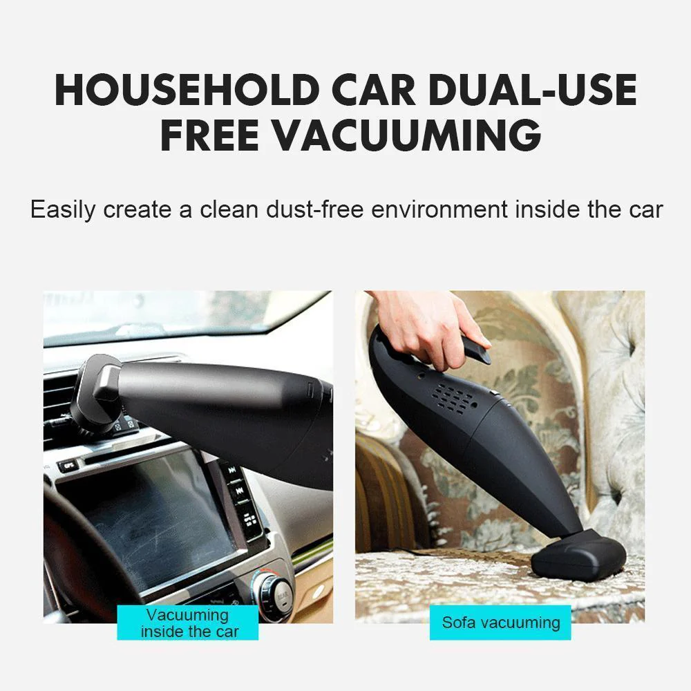 Small Handheld High Power Wireless Household Car Dual-use Vacuum Cleaner - Image 3