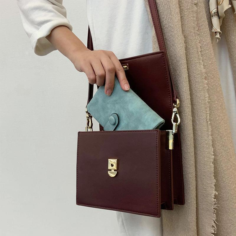 Small Leather Trifold Wallets For Women - Image 2