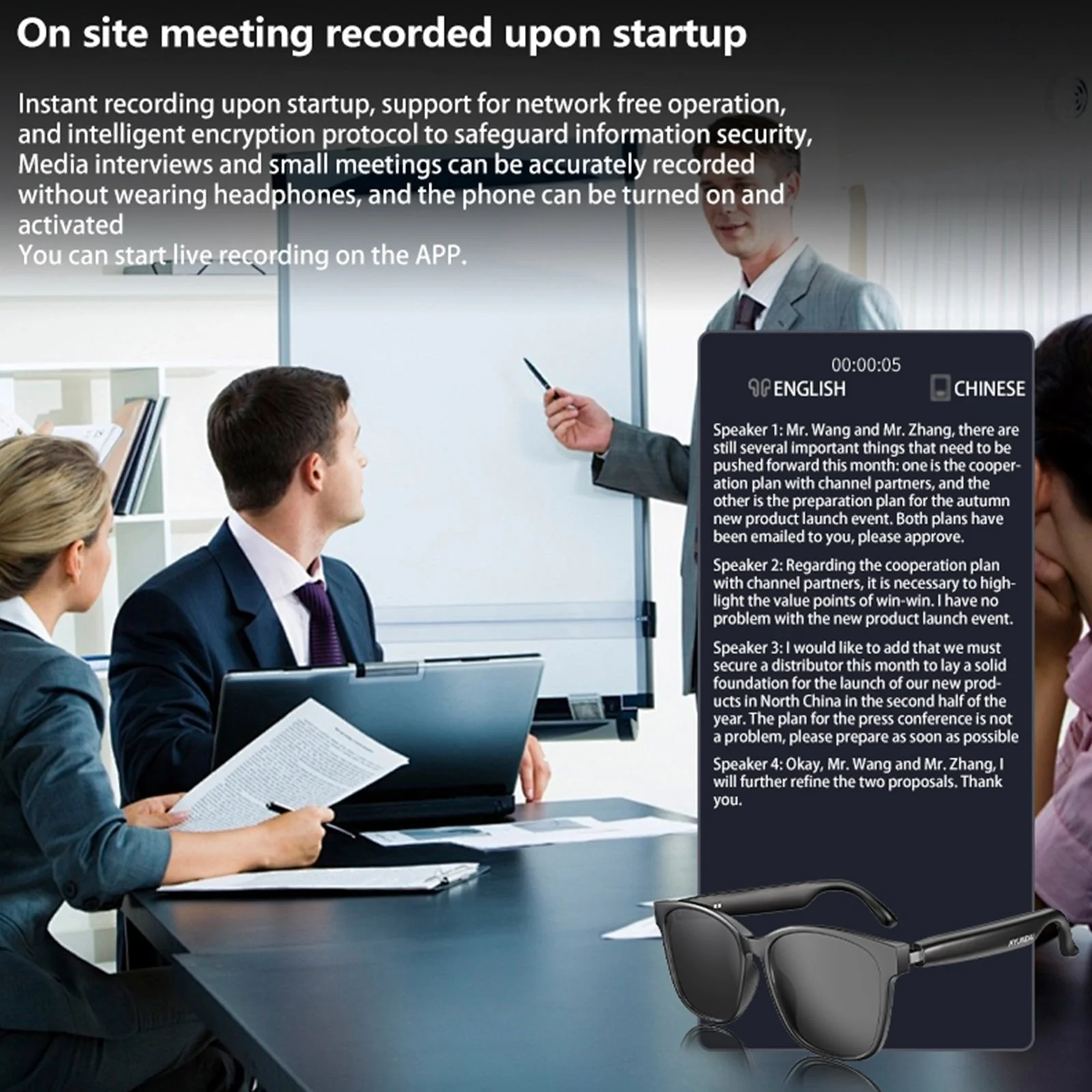 Smart simultaneous interpretation glasses and headphones - Image 3
