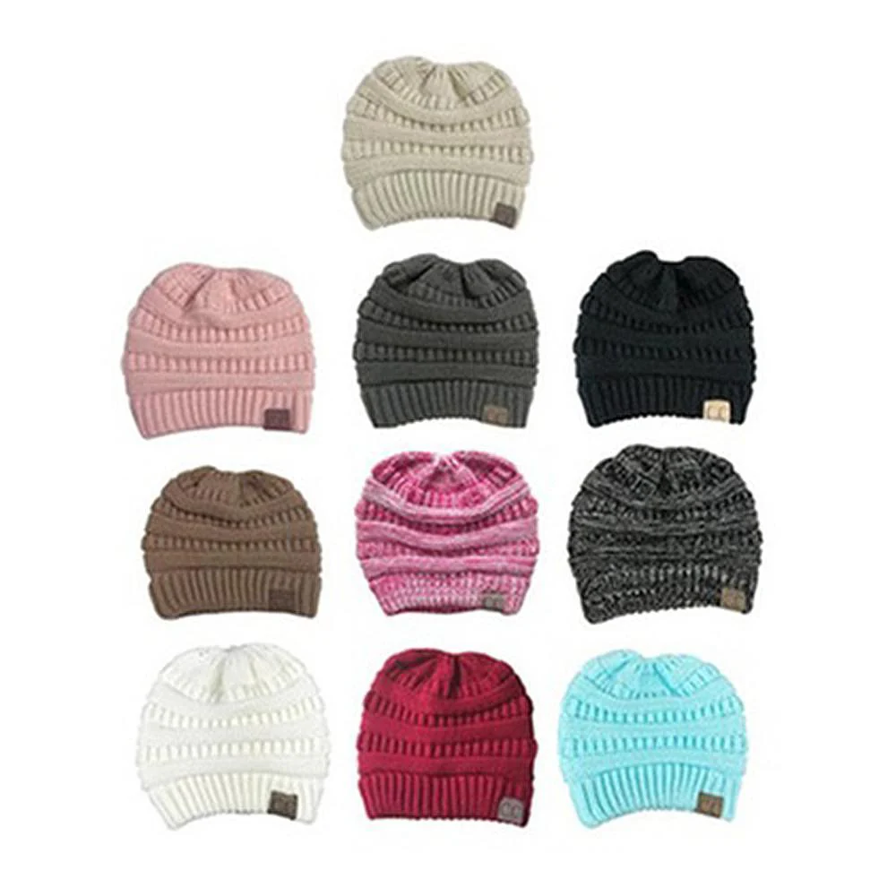 Soft Knit Ponytail Beanie - Image 15