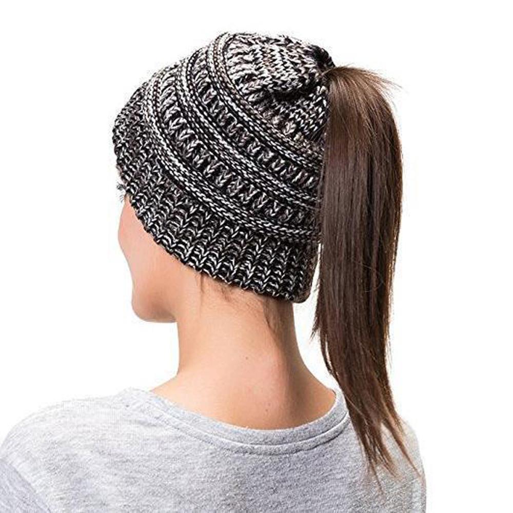 Soft Knit Ponytail Beanie - Image 5