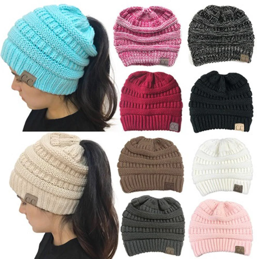 Soft Knit Ponytail Beanie - Image 6