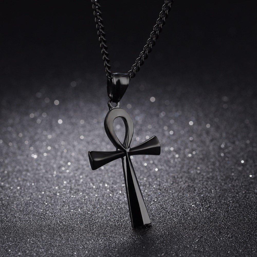 Stainless steel ancient Egyptian Cross men's Necklace - Image 6