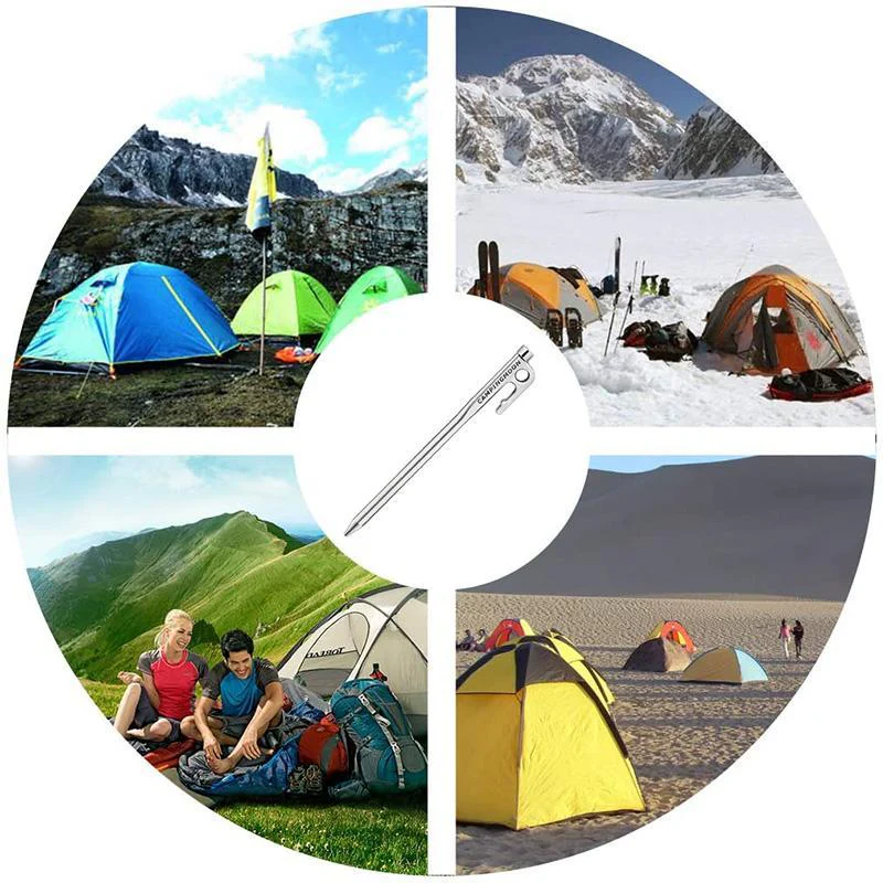 Stainless steel Camping Tent Pegs - Image 8