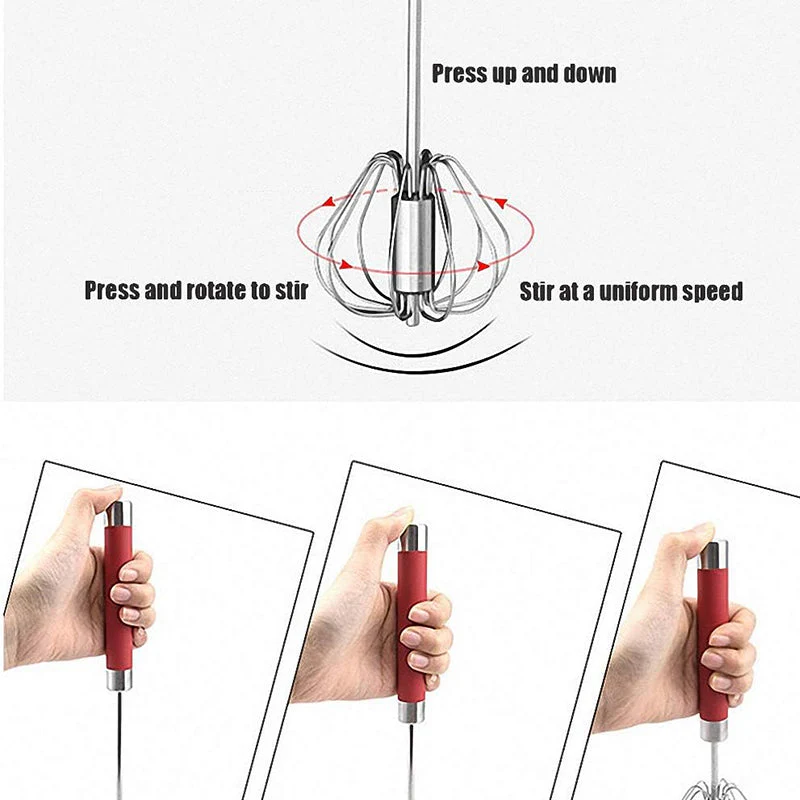 Stainless Steel Semi-Automatic Whisk - Image 13