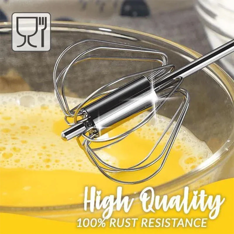 Stainless Steel Semi-Automatic Whisk - Image 5