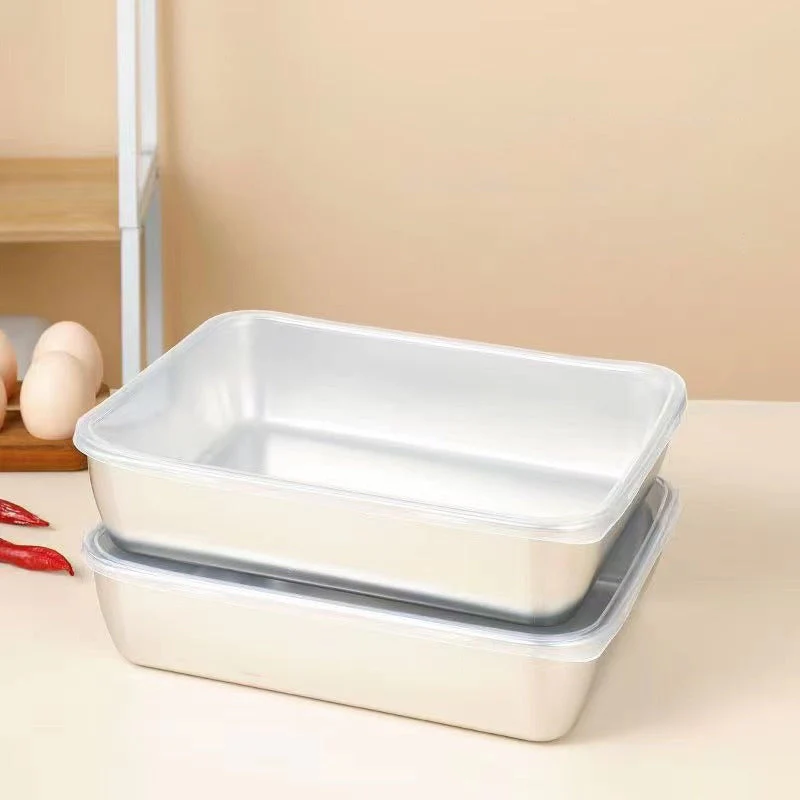 Stainless Steel Square Plate (With Lid) - Image 10