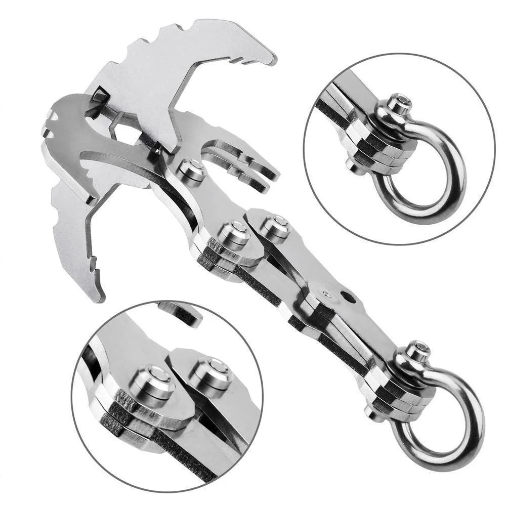 Stainless Steel Survival Folding Grappling Gravity Hook - Image 4