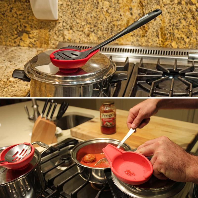 Suction Cup Silicone Spoon Holder - Image 5
