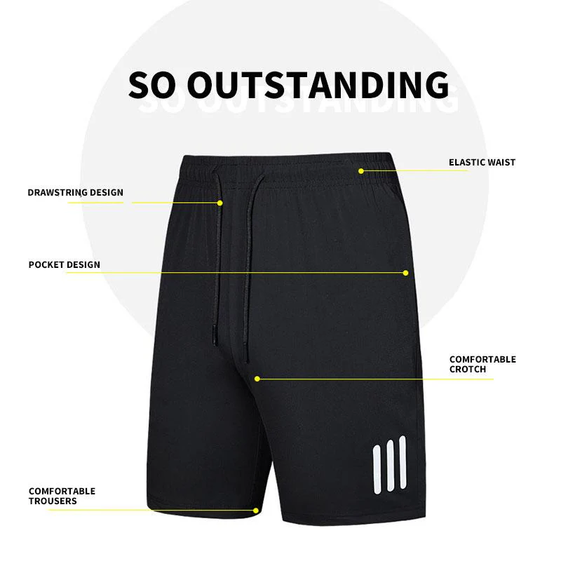 Summer Elastic Sports Shorts - Image 4