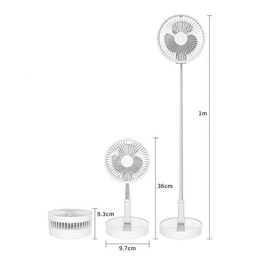 Telescopic Folding USB Charging Fan - Image 3