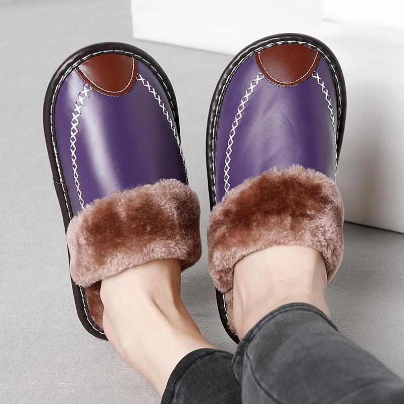 The Indoor Thick-Soled Warm Home Lovers Shoes Slippers - Image 13