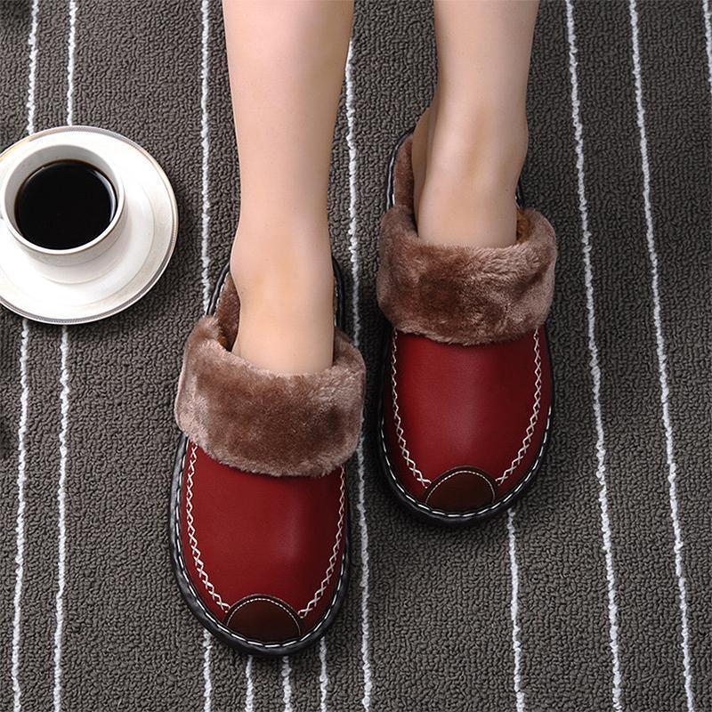 The Indoor Thick-Soled Warm Home Lovers Shoes Slippers - Image 3