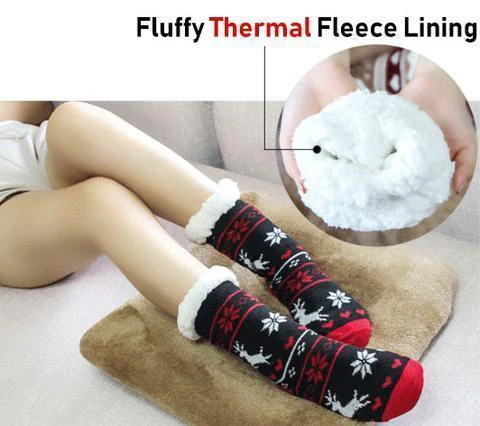 Thermal Fleece Slipper Socks - Image 9