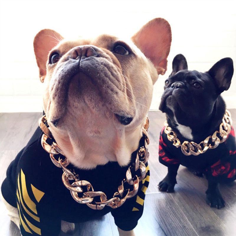 Thick Gold Chain Pets Safety Collar - Image 2