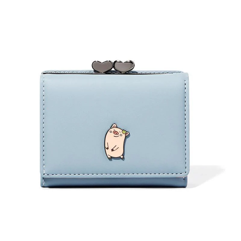 Three Folding Multi-Card Female Wallet - Image 11