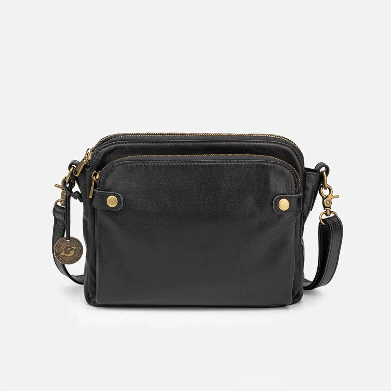 Three-Layer Leather Crossbody Shoulder & Clutch Bag - Image 15