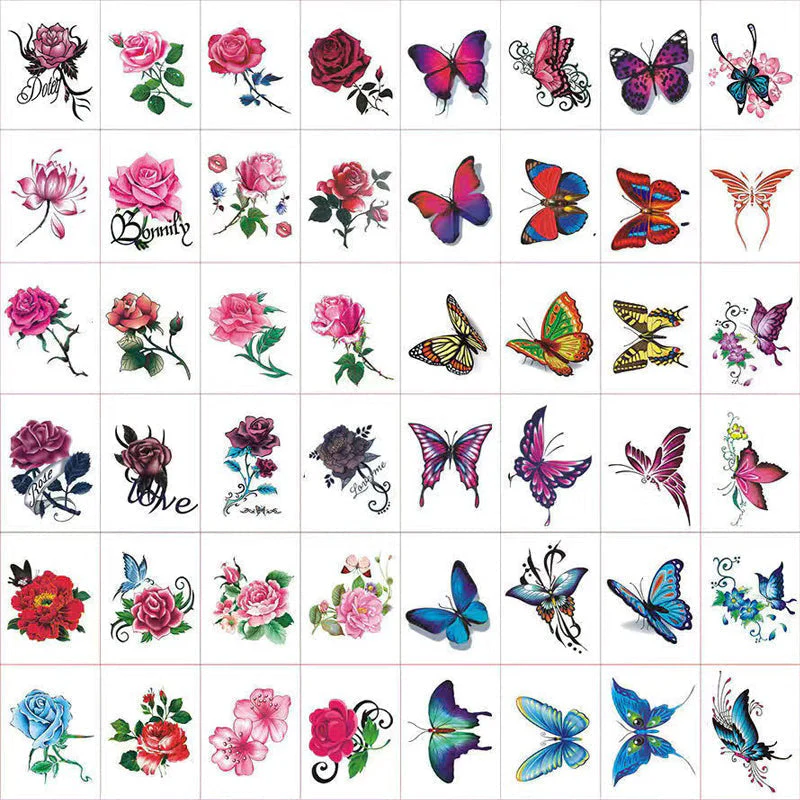 Trendy 3D Tattoo Stickers 50 PCS - Image 12