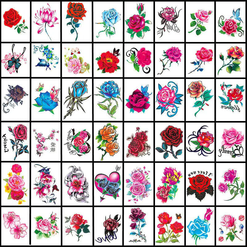 Trendy 3D Tattoo Stickers 50 PCS - Image 14