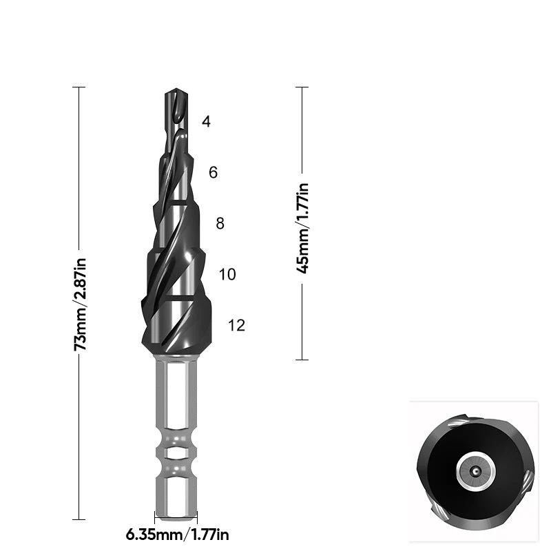 Triple-edged pagoda drill - Image 13