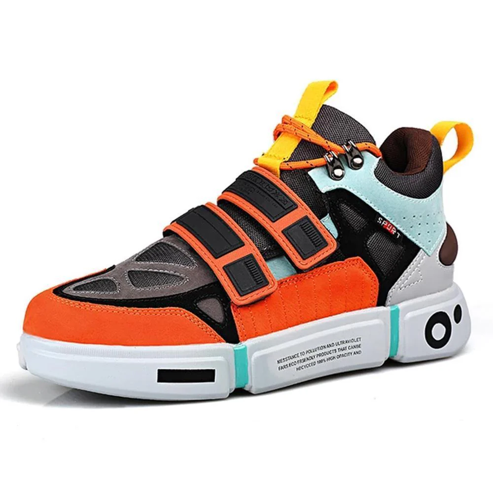 Unisex Couple Running Velcro Sneakers - Image 2