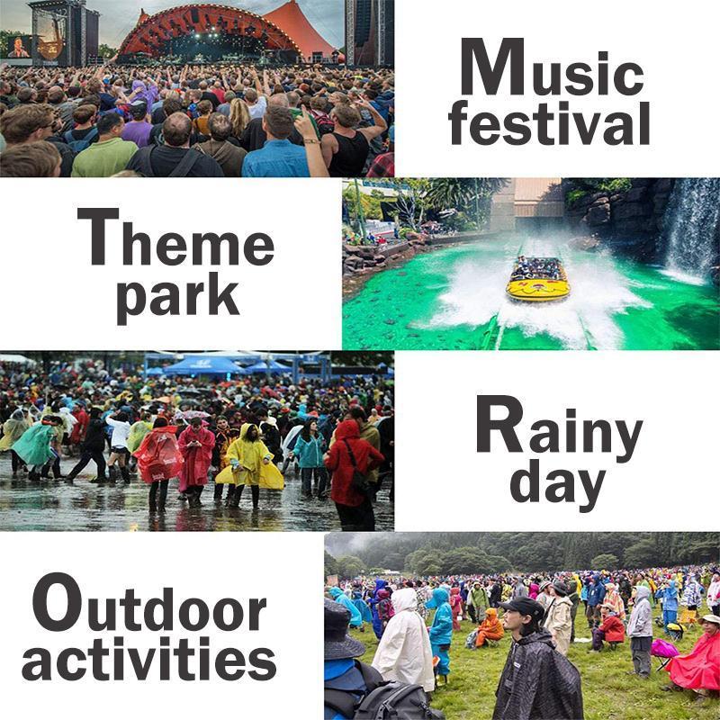 Unisex Reusable Portable Frosted Raincoat - Image 11