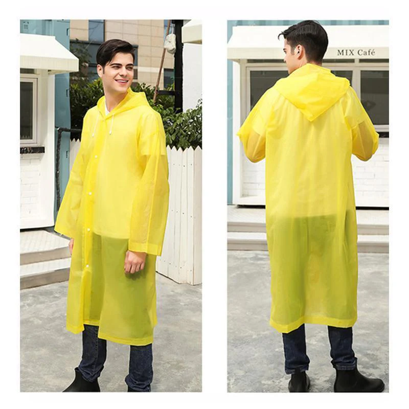 Unisex Reusable Portable Frosted Raincoat - Image 2