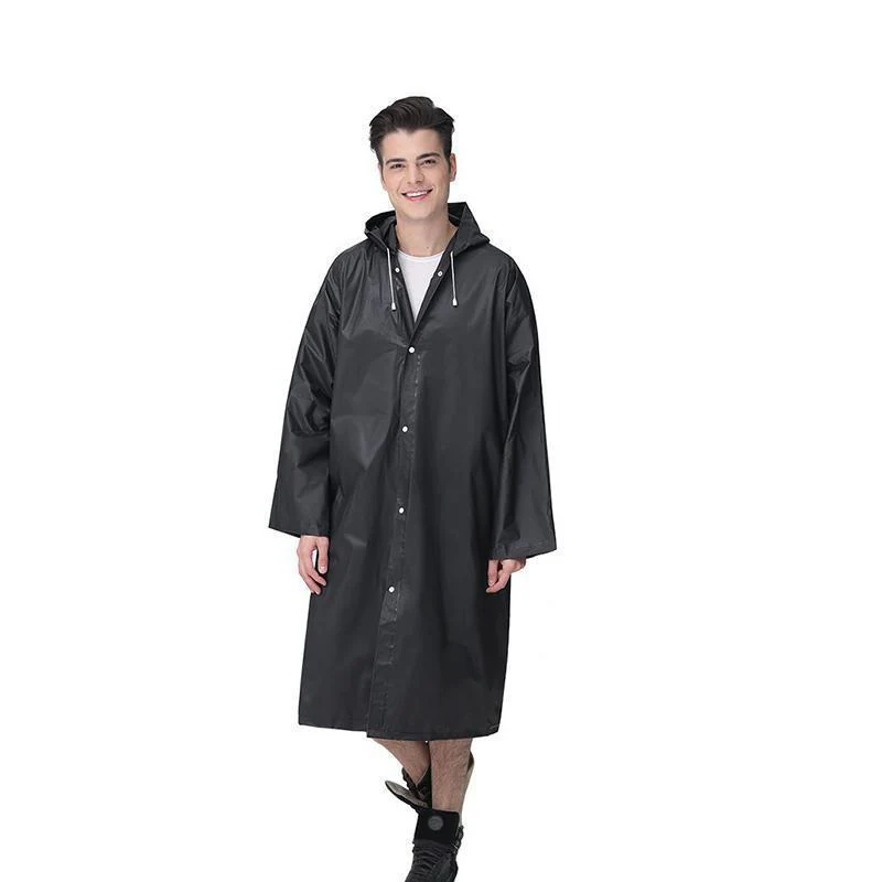 Unisex Reusable Portable Frosted Raincoat - Image 5