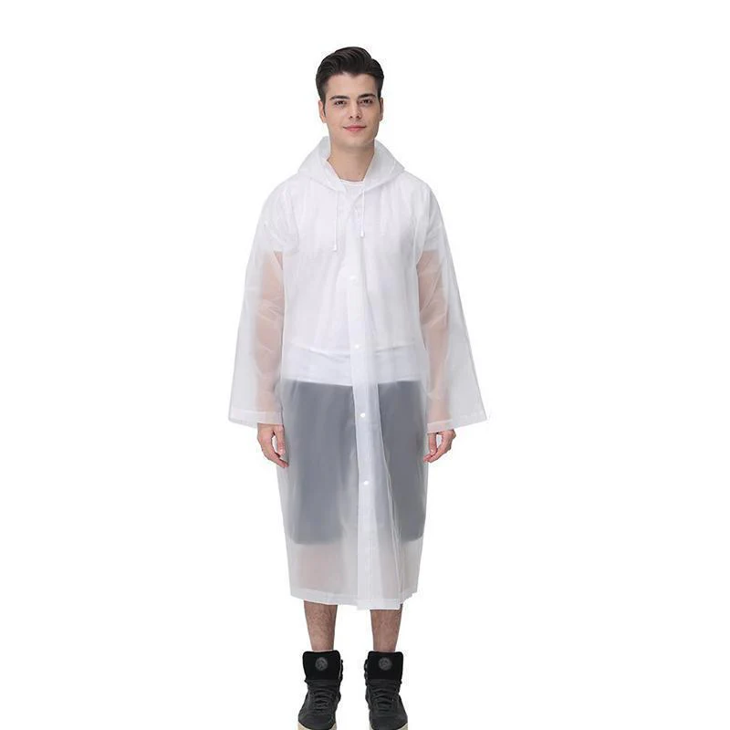Unisex Reusable Portable Frosted Raincoat - Image 7